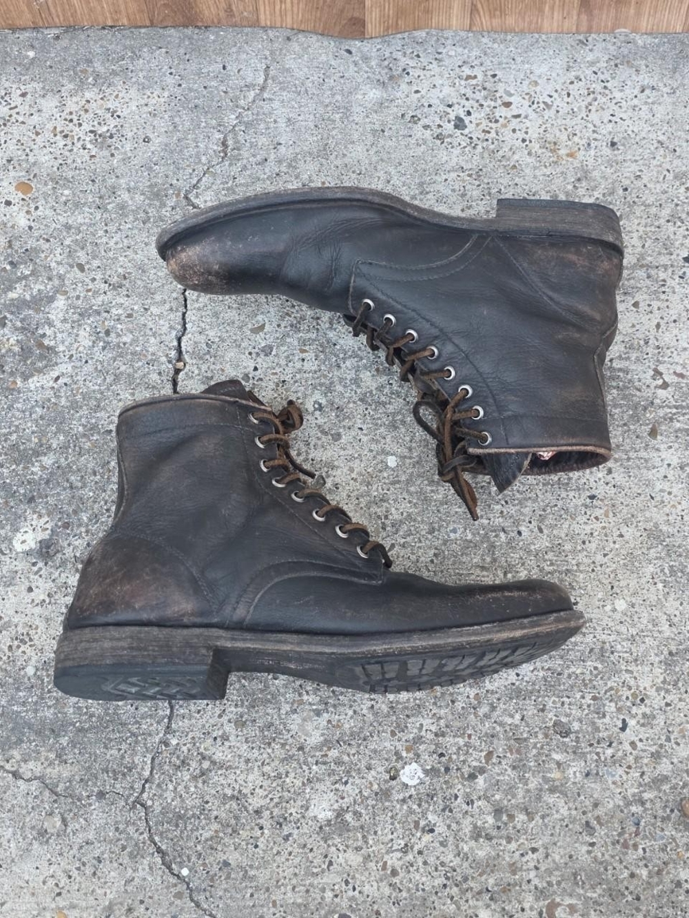 Frye Men's Tyler Lace-Up Boots Brown Size 10